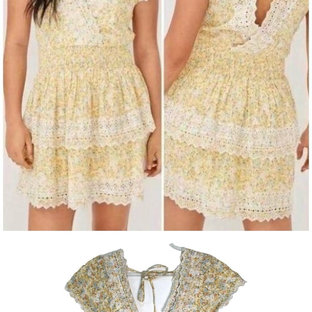 American Eagle Outfitters Yellow Floral Dress